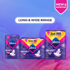 Libresse Maxi Night Secure Wings Long & Wide Fit 18's